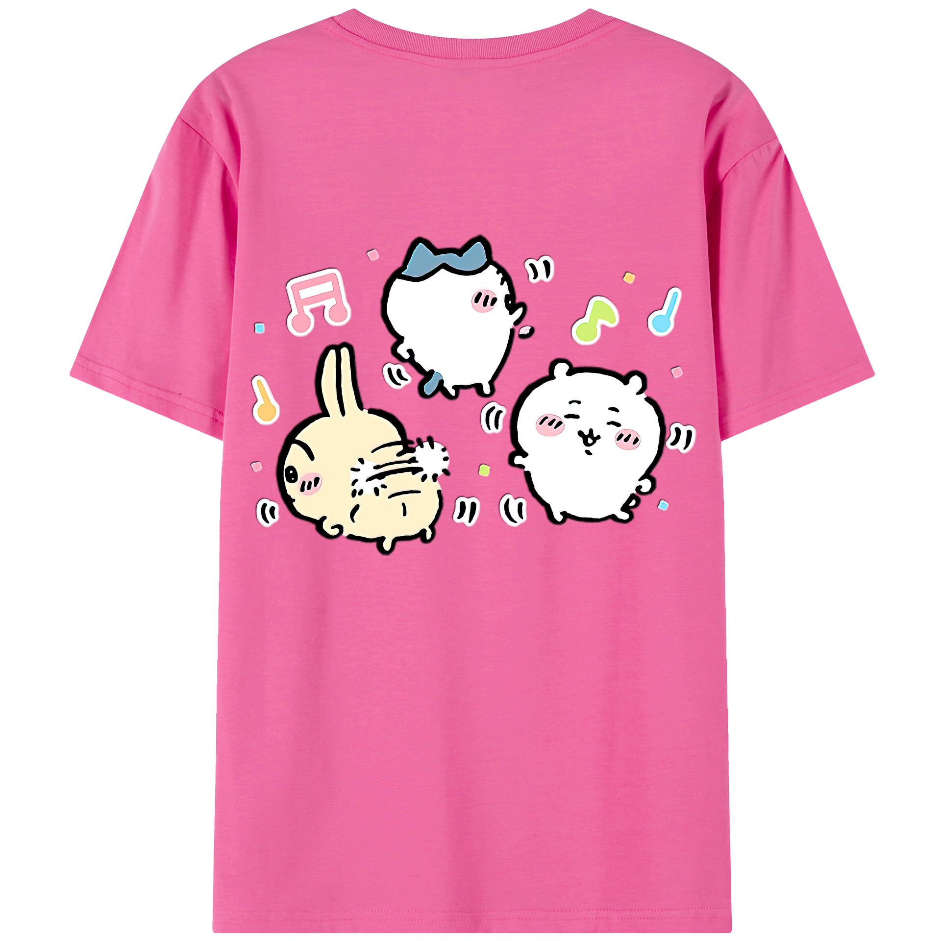 （画像用） ちいかわ うさぎ Chii-kawa usagi レディース半袖Tシャツ(バックプリント)